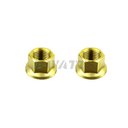 Écrous de roue titane or