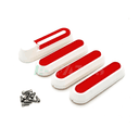 Caches vis catadioptres Xiaomi m365, Pro, 2, 1S, Essential blanc rouge