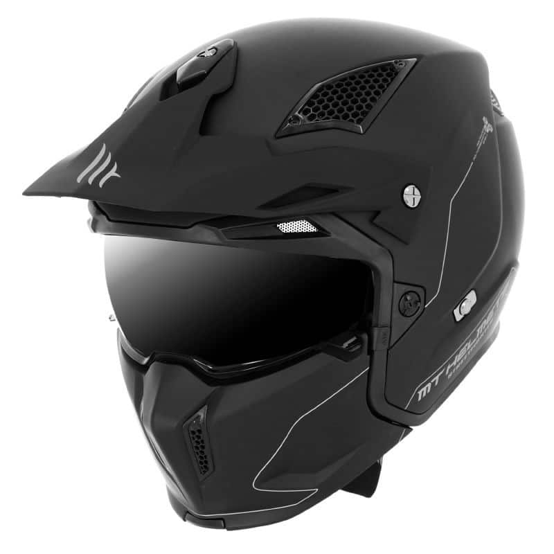 Casque trial MT Streetfighter SV Noir mat