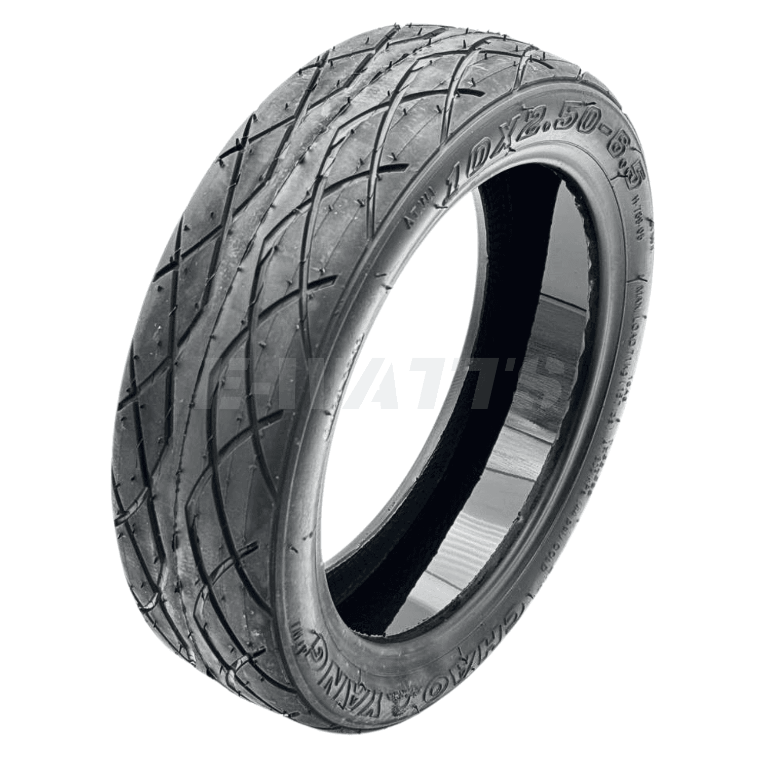 Pneu 10x2.50-6.5 avec gel anti crevaison